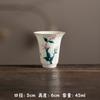Honey Yellow Underglaze Hand Painted Aroma Cup Ceramic Sniffer Cup for Gongfu Tea Tasting Floral Design Chinese Style