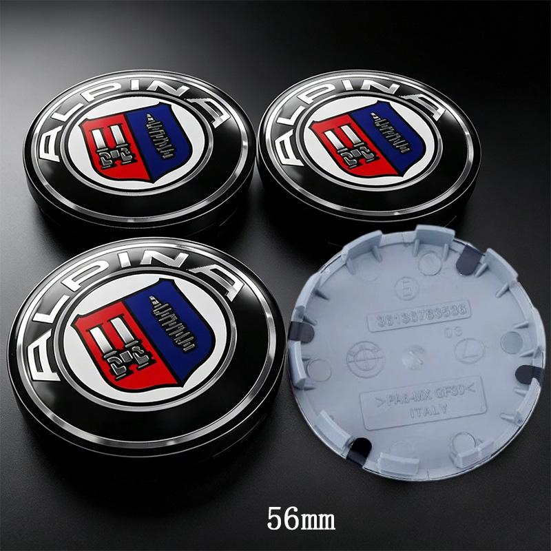 4Pcs 56mm-68mm Car Wheel Center Hub Cap Emblem For BMW M Alpina E46 E39 E53 E65 E66 G26 F30 F31 F34 G30 G70 G08 G05 G06 G01 G02