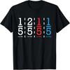 One Fifth Two Fifth Red Fifth Blue Fifth Math T-Shirt