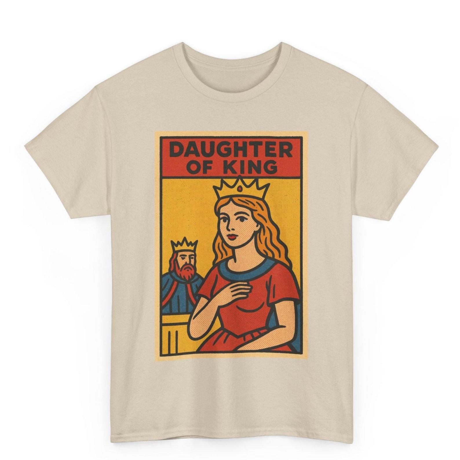 Daughter of the King T-Shirt: Retro Comic Style Christian Tee 2XL