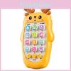 Deer Carrot Shape Baby Educational Phone With Light Sound For Infants