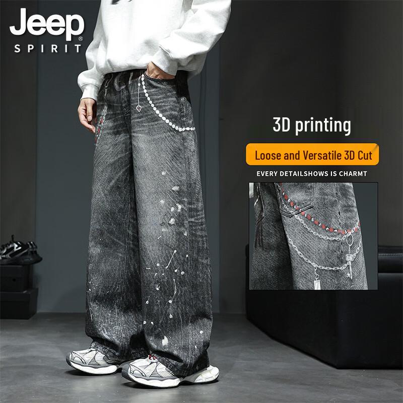 

JEEP SPIRIT Men s High Street Straight-Leg Jeans M