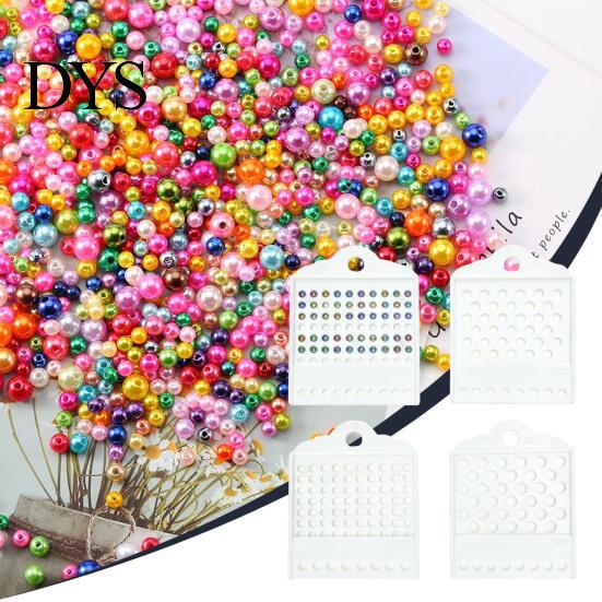 Bead Holder with Sliding Dividers 4Pcs Counting Tray for Jewelry Making Plastic Sorting Board Creative Organizer On The Go 3/4/6/8mm Beads Divider