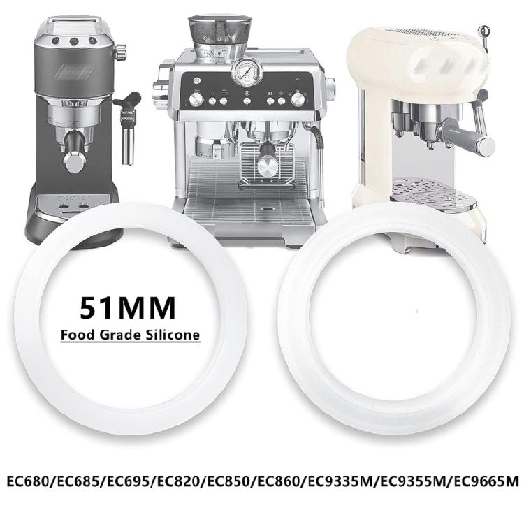 2/4x Silicone Steam Rings Silicone Gasket for EC685/EC680/EC850/EC860 Espresso