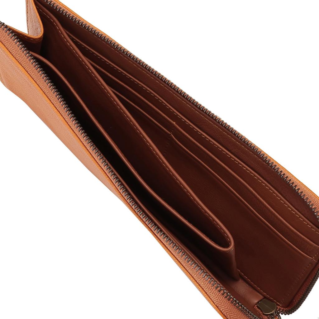 [Genten] Goat Basic L Zipper Long Wallet