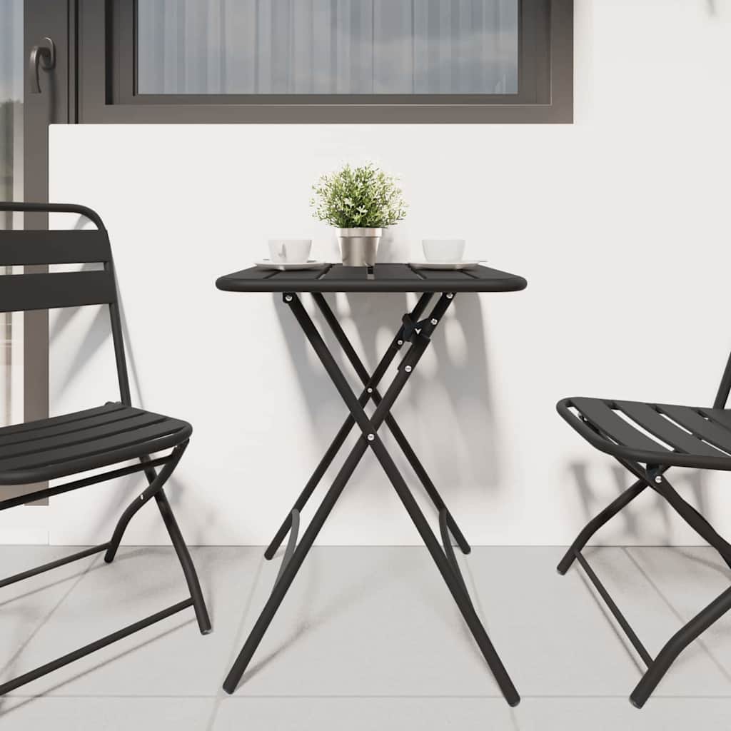Bistro Table Anthracite 55 X 55 X 72.5 Cm