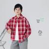 Boys' Red Plaid Long Sleeve Shirt