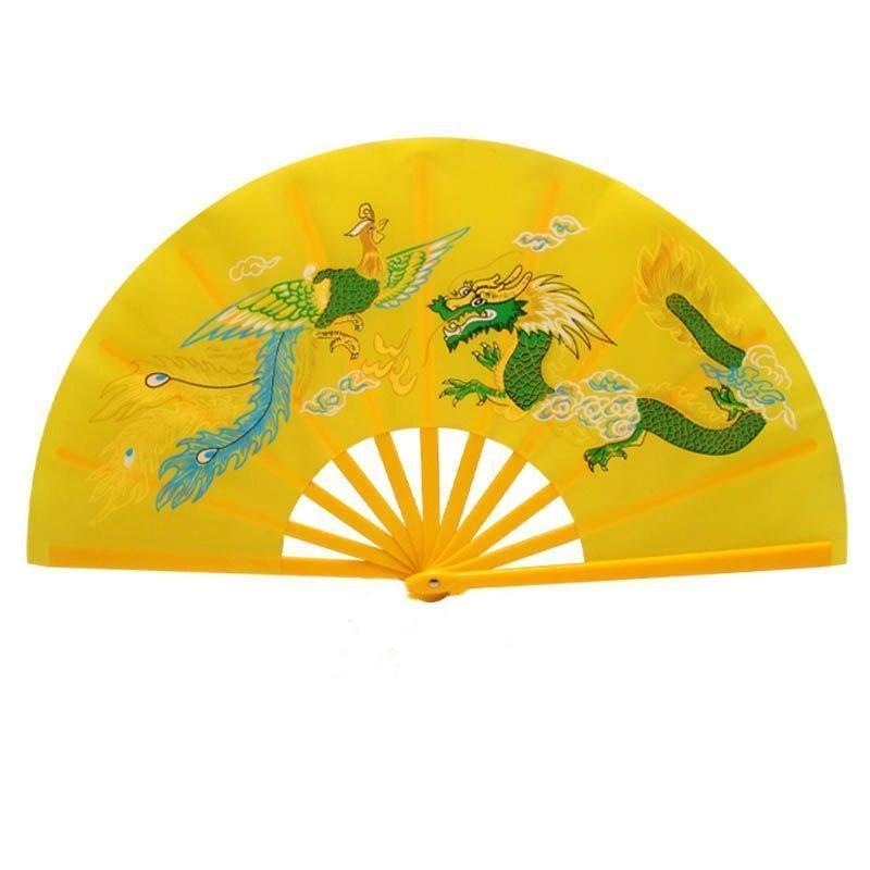 

Изысканные веера для тай-чи с узором дракона, в китайском стиле, для утренней гимнастики, кунг-фу, реквизит для выступлений, складной веер