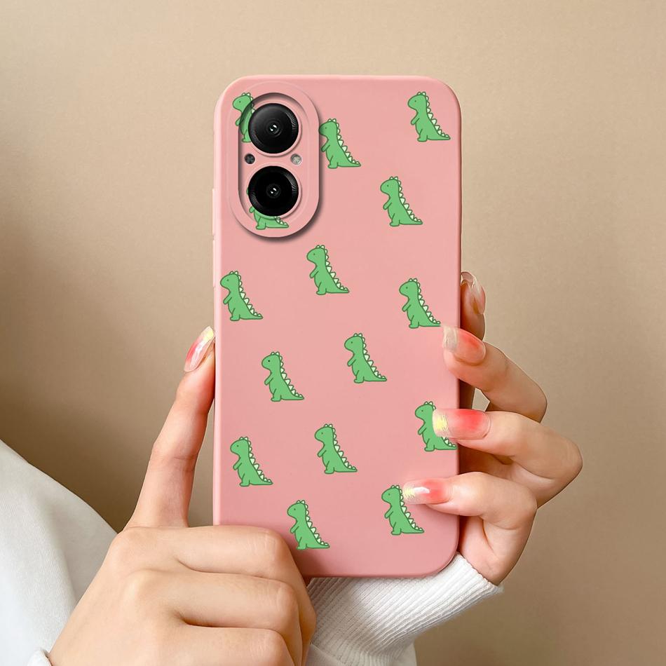 Phone Case For Realme C67 Multiple Patterns Soft Liquid Silicone Full Protection Anti Choc Cover For Realme C 67 Fundas Coque