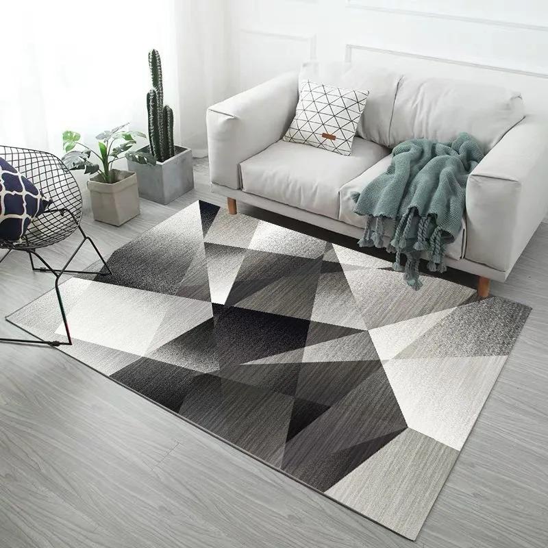 Creative Feather Print Bedroom Floor Mats Decoration Home Living Room Floor Mats