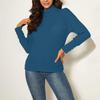 Women's Casual Turtleneck Knitted Sweater Long-sleeved Warm Top
