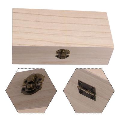 Storage Box Exquisite Metal Retro Buckle Rectangular
