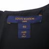 Louis Vuitton Domestically Published RW201A QRL Wool Silk Patch Skater Dress Dress 40 blackUsed
