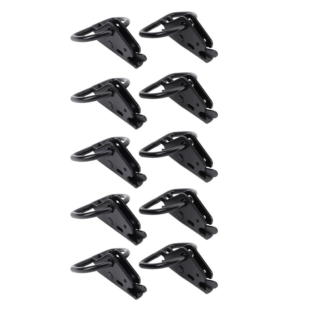 10 Stück D-Ring Zurrösen Schwarz Verzinkt 2500lb Sichere Arbeitslast E-Track Zurrösen für LKW-Anhänger