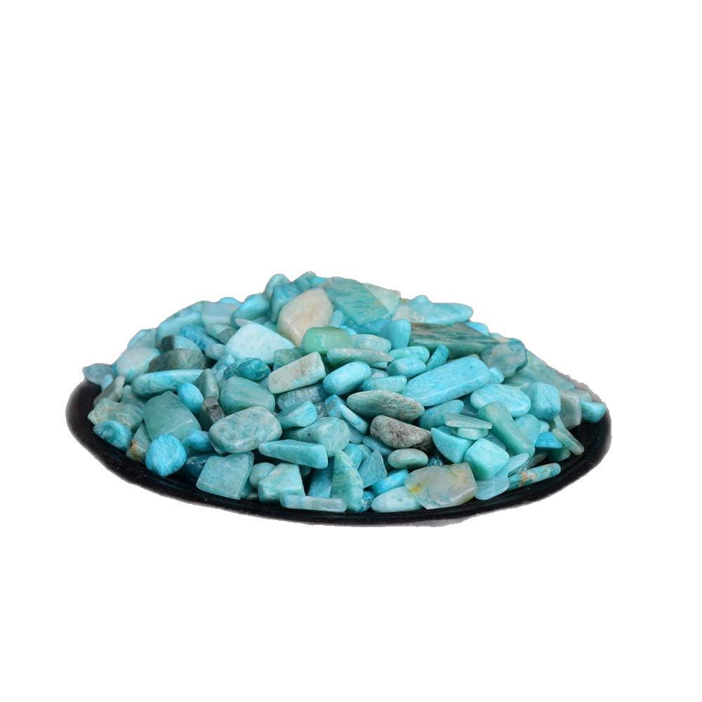 Premium Natürliche Eisige Amazonit Kristall Bruchsteine für Aquarium, Blumentopfdeko, Landschaftsbau und Buddha-Opfergaben