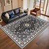 Retro Persian American Carpet Large Area Living Room Decoration Home Ethnic Style Bedroom Rug Cloakroom Lounge Soft Mat Washable