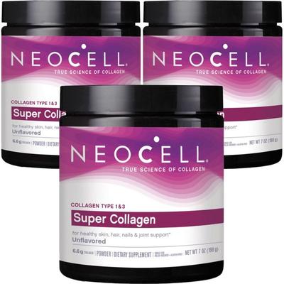 Super Colágeno en Polvo Tipo 1 y 3 Sin Sabor, 198g, 3 unidades