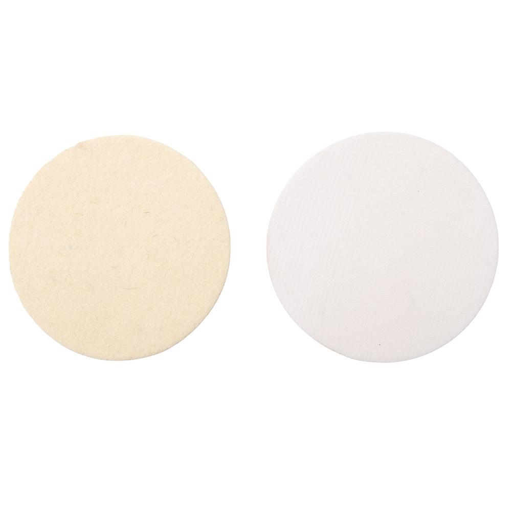 2pcs Wool Felt Polishing Pads Abrasive Wheel For Glass Stainless Steel Polish Repair Scratches Soft Felt Discs Abrasive Tools