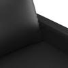Vidaxl 2-Osobowa Sofa, Czarna, 140 Cm, Sztuczna Skóra