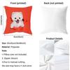 Cute Naughty Cute Cats Dogs Cushion Cover Pattern Printed Pillowcase for Living Room Sofa Cushion Cover & Bedroom Decor