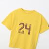 Short Round Xylitol Graphic Short Sleeve Yellow [Champion] T-shirt, Sleeve, Neck, 100% Cotton, Treatment, Print, T-shirt, Women's Casual, CW-Z310