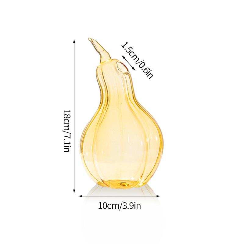 Transparent Mushroom Glass Vase Hydroponic Flower Pot Creative Desk Decorative Vase Aromatherapy Bottle Home Office Decorations