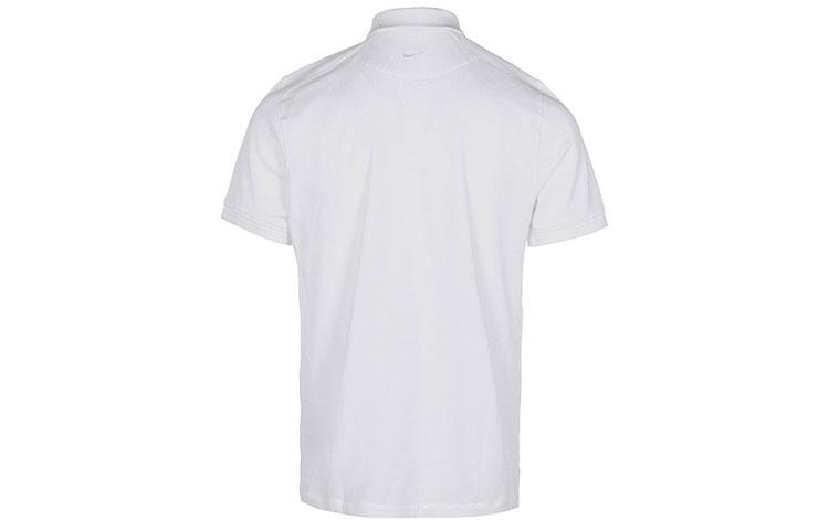 Nike Polo Shirts Men's White Polo Collar Moderate Straight Fit DB3264-100