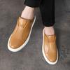 Fashion New Casual Leather Shoes Men Summer Breathable British Style Loafers Men's Business Men's Casual Designer Shoes Big Size 38-46