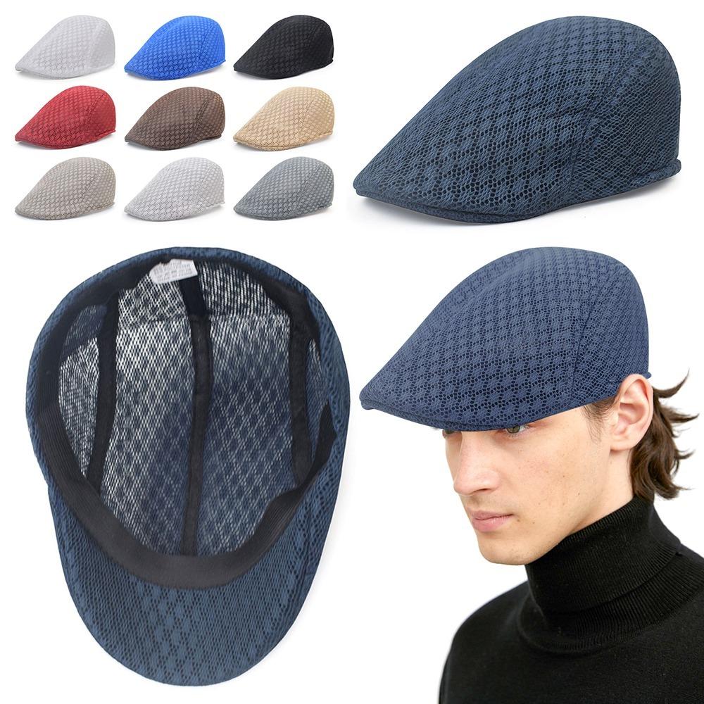 Korean Version Mesh Berets Solid Color Sun Hat Fashion Duck Tongue Hat  Unisex