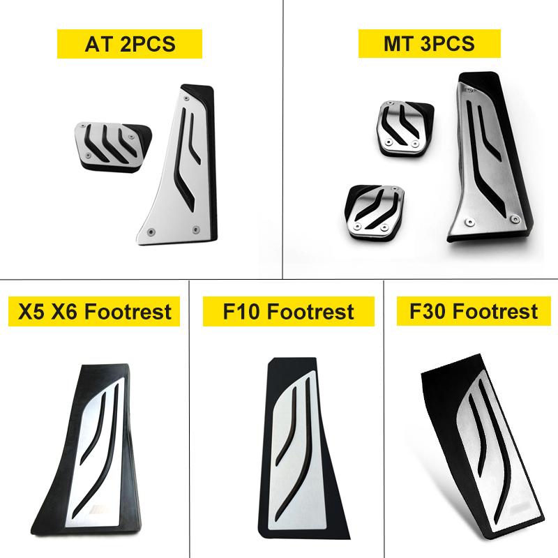 For BMW 1 2 3 4 5 6 7 Series GT X3 X4 X5 X6 Z4 F10 F15 F30 F31 F34 Car Accelerator Brake Pedal Footrest Pedals Cover Trim Pads