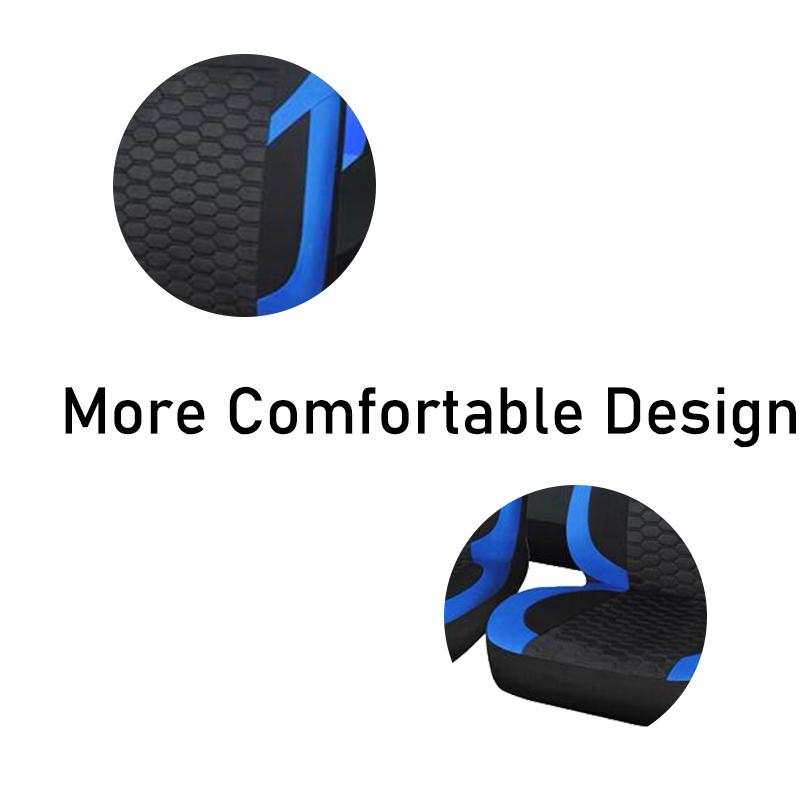 AUTOPLUS Blue Universal Seat Car Cover Black Diamond Fabric Lattice Car Accessories Interior Fit Most Car SUV Van Seat