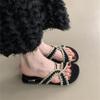 2025 summer new foreign style cross word with flat bottom retro ethnic style sandals casual beach Roman shoes