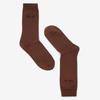 LUVM LUV.M LOGO SOCKS_BROWN