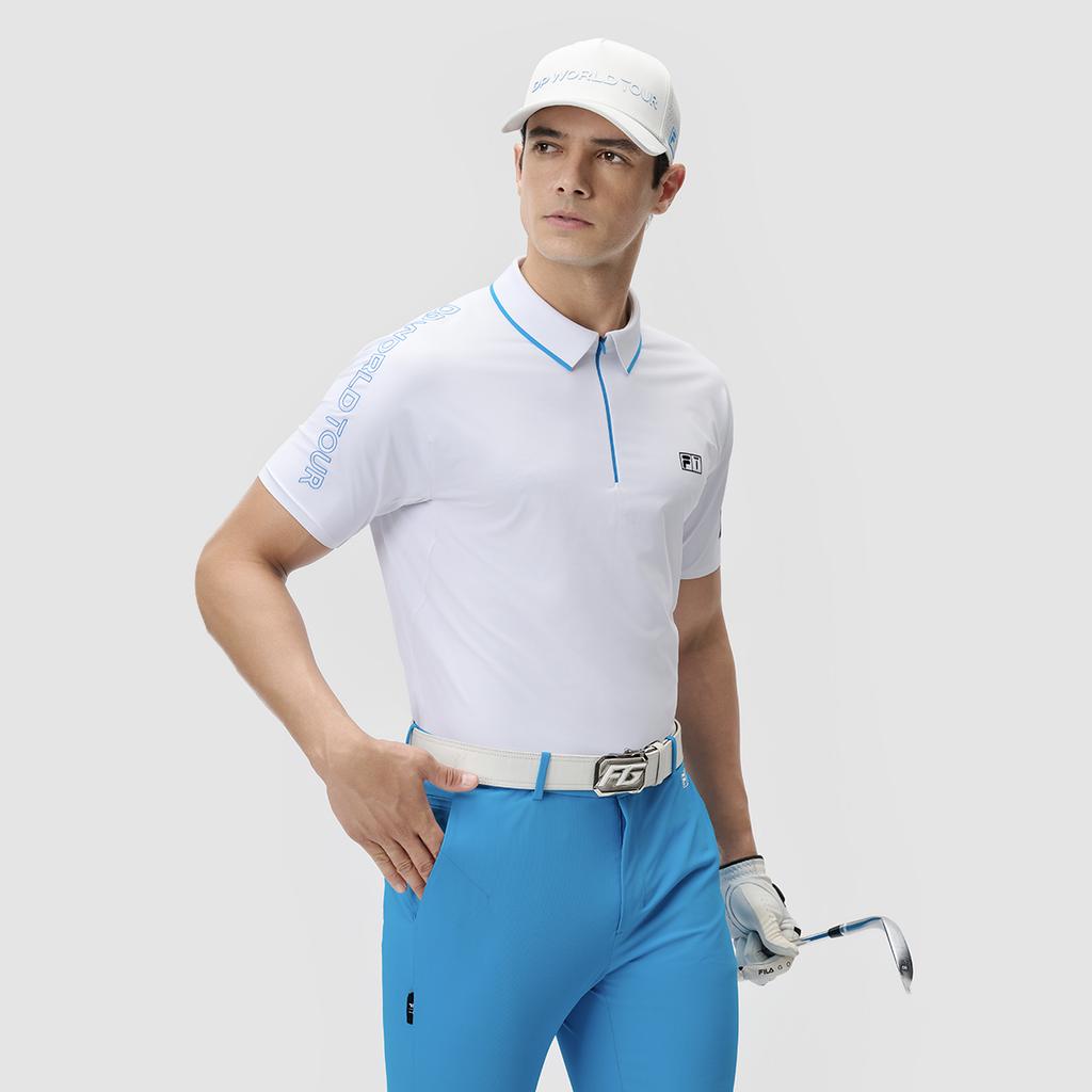 New FILA Polo Shirts Men's Jade White A11M435145FWT