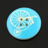 25Pcs 30mm 4 Holes Multicolor Wooden Buttons for Scrapbooking Sewing DIY Beads