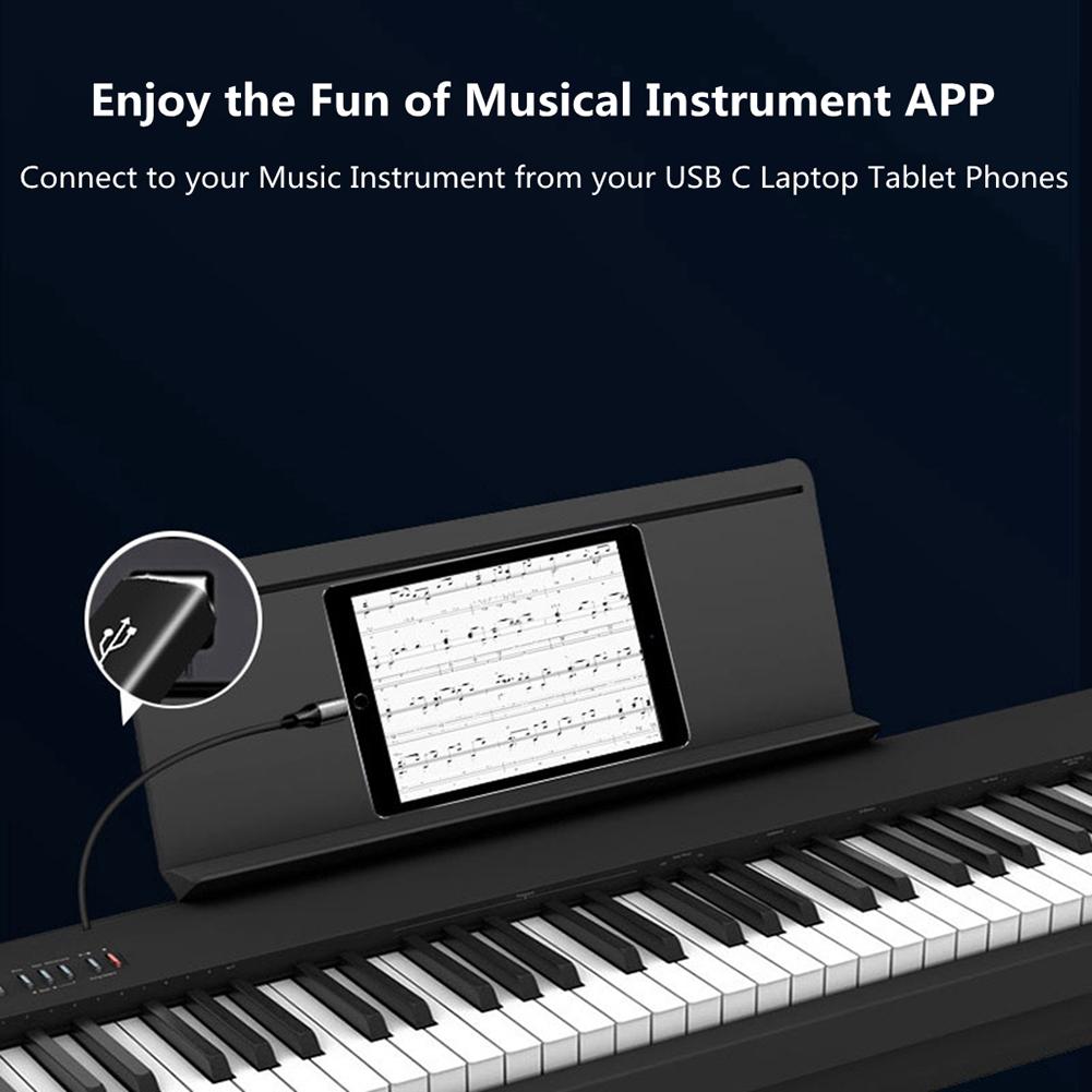 

# Адаптер USB Type C - USB Type B для MIDI-контроллера принтера (Черный Локоть)