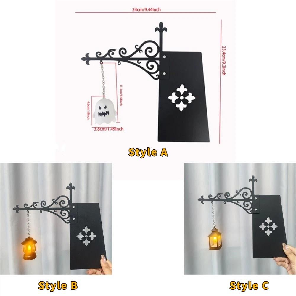 Metal Bookshelf Lantern Light Warm Yellow Bookshelf Ghost Light Library Reading Lamp Reading