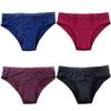 Low Waist Lace Leak-Proof Menstrual Underwear for Women - Four Layers, Front & Back Protection
