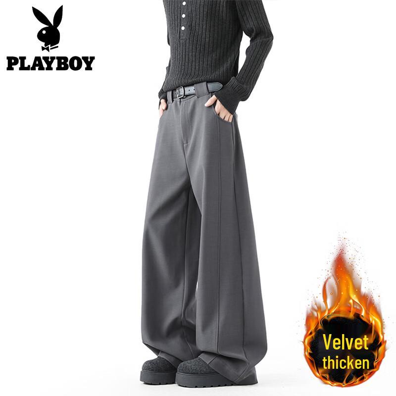 PLAYBOY Men s 2026 Straight-Leg Fleece-Lined Sport & Casual Pants L