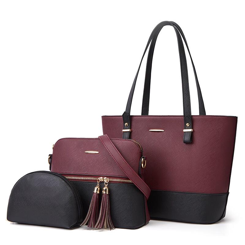 Women's Mother-Child Handbag 3-Piece Set