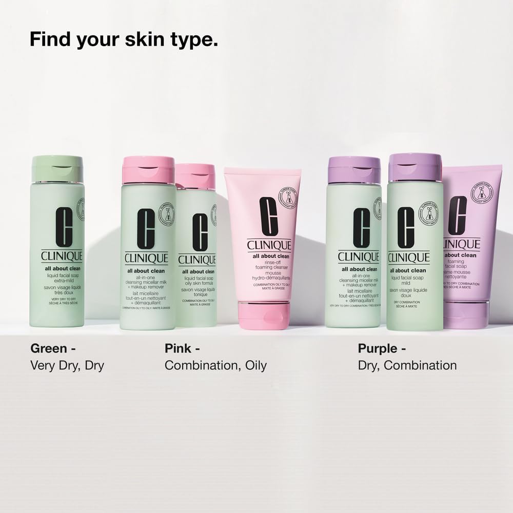 CLINIQUE All About Clean Skin Types 1 2 Cleansing Micellar Milk and Remover 200ml & Make-up