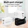 25W Multi-Port Fast Charger Adapter for Apple and Huawei with EU/UK Plugs