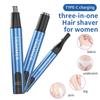 Convenient Rechargeable Nose Hair Razor ABS Electric Eyebrow Razor With Display 3 In 1