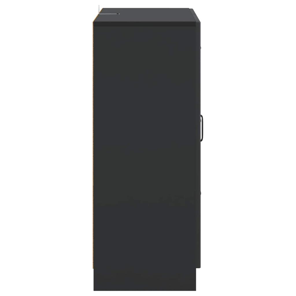 Black Sideboard 66 x 34.5 x 87 cm Particleboard