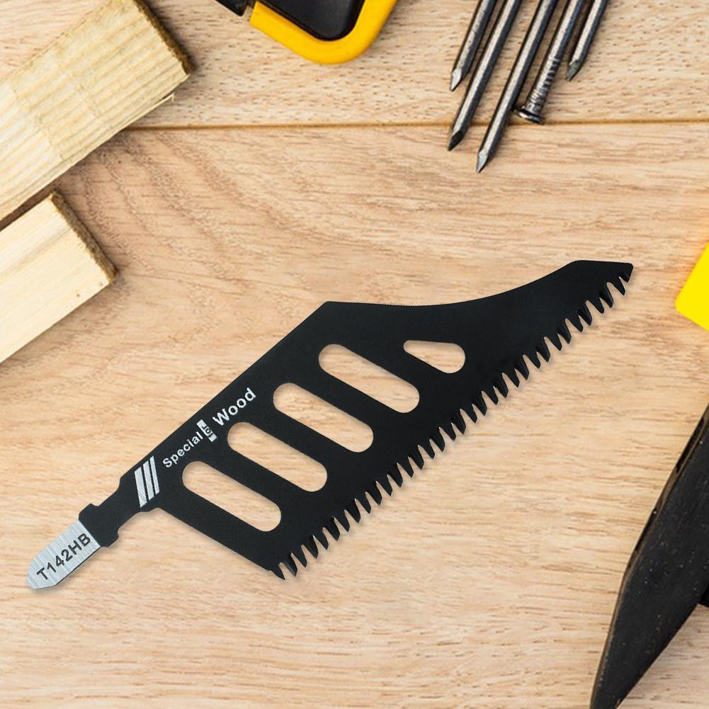 5PCS T142HB Jigsaw Blades Replacement Curved Scroll Saw Blades For Precision Cutting T Shank Flush Cut Replacement Jigsaw Blade