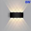 Warm/White/RGB Lights 6/8 LED Solar Light Up and Down Fence Solar Lamp  Decor