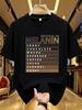 Wds0175creative Letter Printed Plus Size Unisexs Round Neck Tshirt Summer Casual Short Sleeved Top Street Fashion Versatile