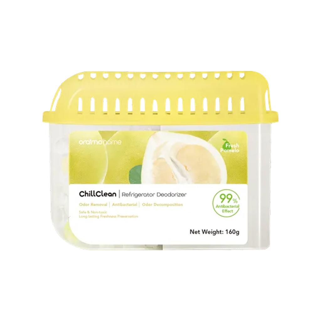 Oraimo ChillClean Naturlig Duft Antibakteriel Køleskabs Lugtfjerner, Dobbelt Kammer Design, Effektiv Lugtfjernelse,