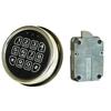 Chrome-Plated Electronic Panel Safe Cabinet with Solenoid Gun Lock
