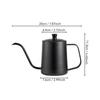 1pc Stainless steel coffee pot with narrow mouth; home pour-over coffee pot with narrow mouth and long spout; coffee mug